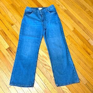 H&M Relaxed Fit High-Rise Wide Leg Jeans